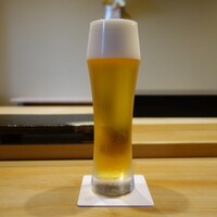 鮨 十兵衛 - 生ビールでスタート