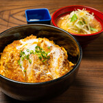 Katsu-don (Pork cutlet bowl) pork soup set