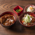 Mini kabayaki bowl pork soup set