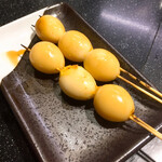 三酉屋 - うずら卵@165円