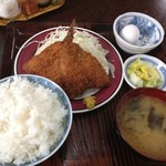 まつもと食堂 - アジフライ定食！うまい！！