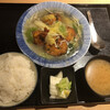 isakishouten - 日替り定食 ごはん少なめ割引き(△50円)があり、@600円