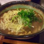 讃岐うどん 白庵 - 2012.12. きざみ揚げカレーの小にチーズトッピング（\780）