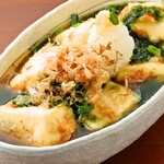 ◆Ageedashi tofu made from fresh seaweed, a specialty of Lake Hamana