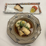 旅亭半水廬 - エリンギ 餅＆めぶとの塩焼き・自家製燻製明太子