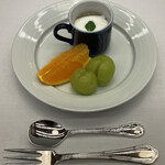 旅亭半水廬 - オレンジ・シャインマスカット・ヨーグルト