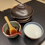 旅亭半水廬 - 自分はお粥をチョイス