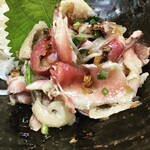 Toriya Kyousha - 自家製塩ダレと香味油を和えたタタキです