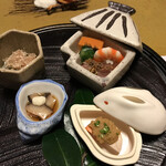 山荘 天水 - 八寸取り分け