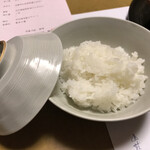 山荘 天水 - ご飯