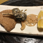 山荘 天水 - 山女と蓮根チップ