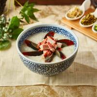 ピータンと叉焼のお粥