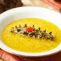 ナマコのあわ（雑穀）煮込み