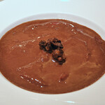 レストラン アラジン - サルミソースの中に薄くスライスされた身が隠れています