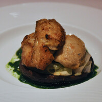 レストラン アラジン - 牡蠣の料理。初めていただきましたがリッチなテイスト。