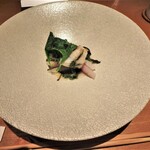 センティウ - 赤ハタ　自家菜園オカノリ　日野菜蕪