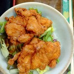 金丸本店 - ミニから揚げ丼！