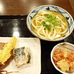 丸亀製麺 - バラ天かけうどん