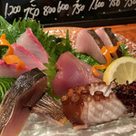 四季旬彩 ありき - お造り盛り合わせ。