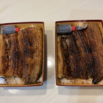 味乃しゅうか - 違う日に　お歳暮として鰻重弁当