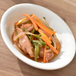 中国料理 滄 - ランチコース（３，６００円＋サービス料１０％）の『豚肉の甘酢あんかけ』２０２１年１２月