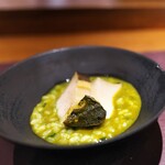 アカ - アワビのおじや。