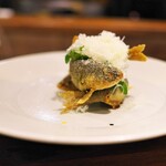 アカ - 鮎のフリット。絶妙なお味！