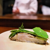 アカ - 薪焼きの太刀魚。