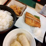 大漁 - サワラ柚庵焼きとロールキャベツ　アップ