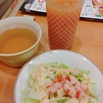 Saizeriya - ランチ　スープ、サラダ、ドリンクバー付き