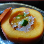 大喜庵 - ２０１２，１２　蓮台寺柿に入れた「なます」