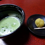 大喜庵 - ２０１２，１２　抹茶　自家製栗きんとん