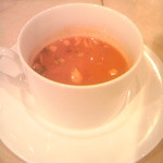 ハーブ香る・・・のホットトマトスープ　うまい