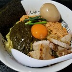 塩そば専門店 桑ばら - 鮑の肝あん肝卵黄の混ぜそば