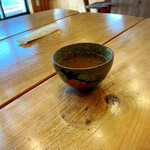 石碾蕎麦　おもだか - お茶は韃靼茶？