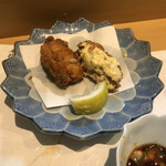 日本料理 尾前 - 牡蠣フライ
