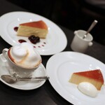 SEINA CAFE - カプチーノヘーゼルナッツ＋ニューヨークチーズケーキ＋クリームチーズのプディング