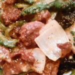 福満楼 - 牛肉とゴーヤのマヨしょうゆ炒め