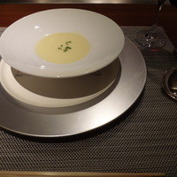 神戸プレジール 本店 - ジャガイモとアスパラのスープ