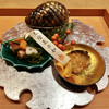 日本料理 永代 - 料理写真:永代らしい盛り付け。この文字は皆違うの？と妻はボケてきた。んなわけない。