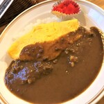 TSUKIJIビアワイン食堂 井上商店 - 211209木　東京　TSUKIJIビアワイン食堂 井上商店　オムレツカレー800円