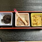 湯島 梅園 - 前菜三点盛り