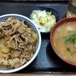 Yoshinoya - 牛丼（並）とん汁Bセット　720円