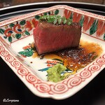 日本料理 新茶家 - 奥州牛ｼｬﾄｰﾌﾞﾘｱﾝの炭火焼
