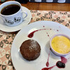 Kukka with Flower&Cafe - ガトーショコラとかぼちゃのプリン、コーヒー