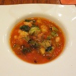 ラ･マンチーナ - 具沢山のミネストローネ850円