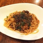 ラ･マンチーナ - エゾジカと春菊と大根のラグーソース1,380円