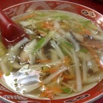 平安 - 野菜スープ。