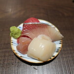 いざか家 桜坂 - お通しのお刺身