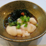 寿司栄 - 酢物　北海道産真鱈の白子